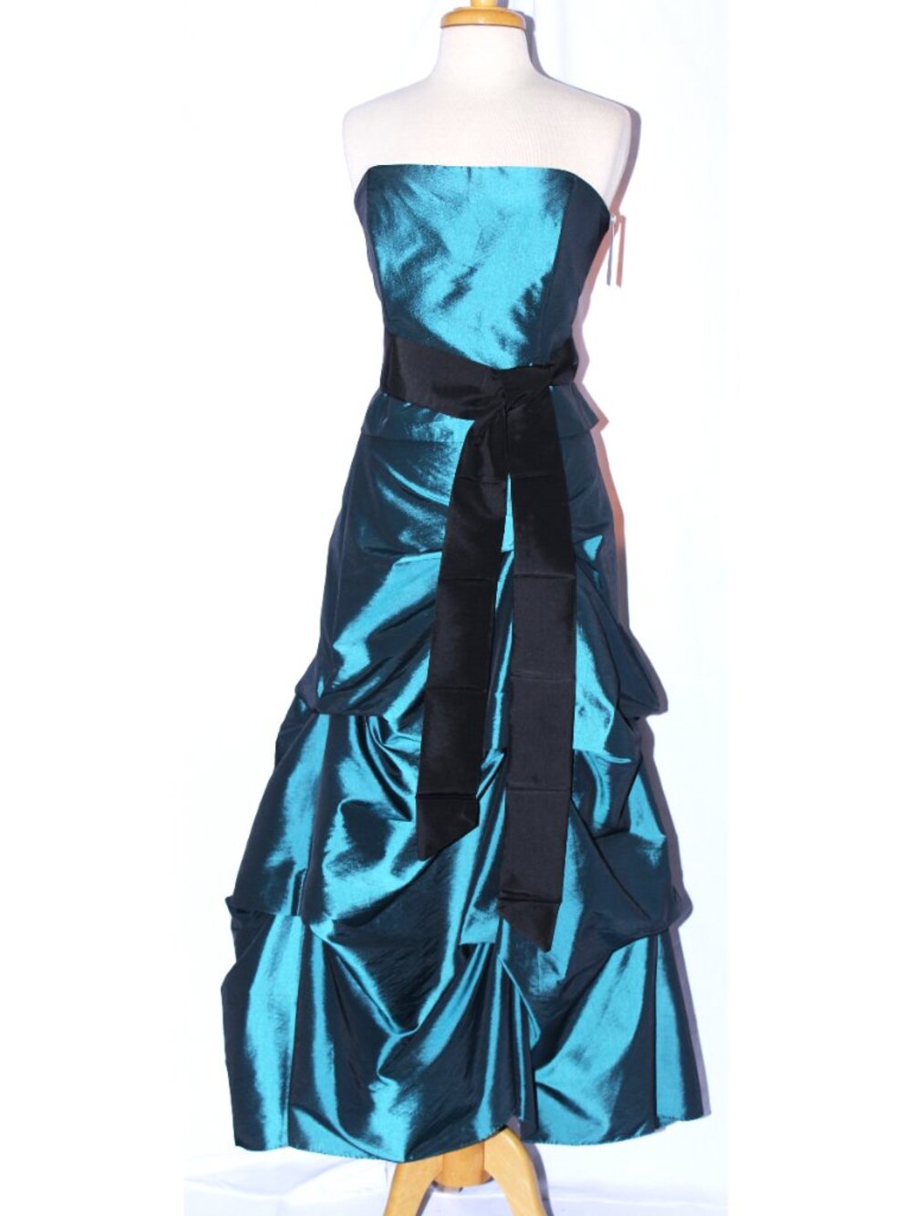 Cindy Collection #1061 Two Piece Taffeta Prom or Ball Gown-Size 2X-TEAL-NWT